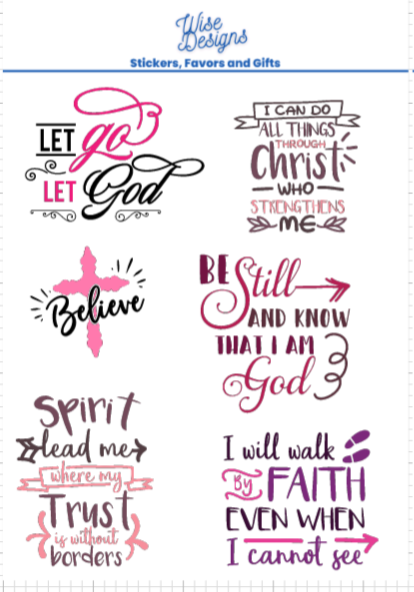 Gotta Have Faith - Premium Kiss Cut from Wise Designs - Just $5! Shop now at Wise Designs 