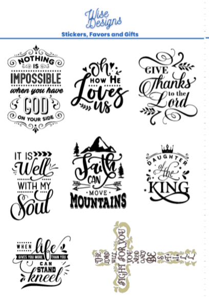 Gotta Have Faith - Premium Kiss Cut from Wise Designs - Just $5! Shop now at Wise Designs 