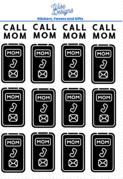Custom Sticker Sheet + Design - Premium Kiss Cut from Wise Designs - Just $15! Shop now at Wise Designs 