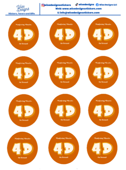 Custom Sticker Sheet + Design - Premium Kiss Cut from Wise Designs - Just $15! Shop now at Wise Designs 