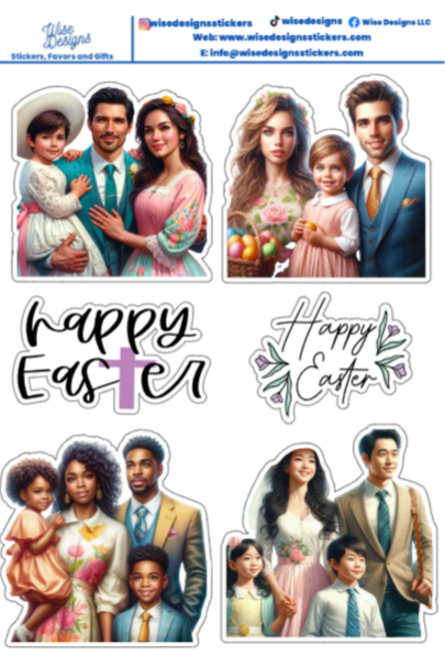 Church on Easter Sunday - Premium Kiss Cut Stickers from Wise Designs - Just $5! Shop now at Wise Designs 