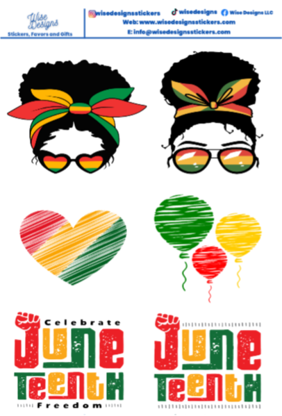 Juneteenth Sticker Sheets