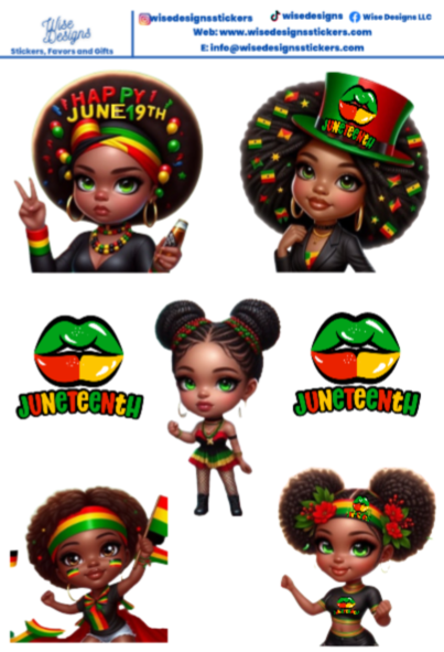 Juneteenth Sticker Sheets