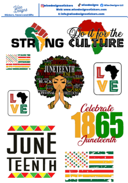 Juneteenth Sticker Sheets