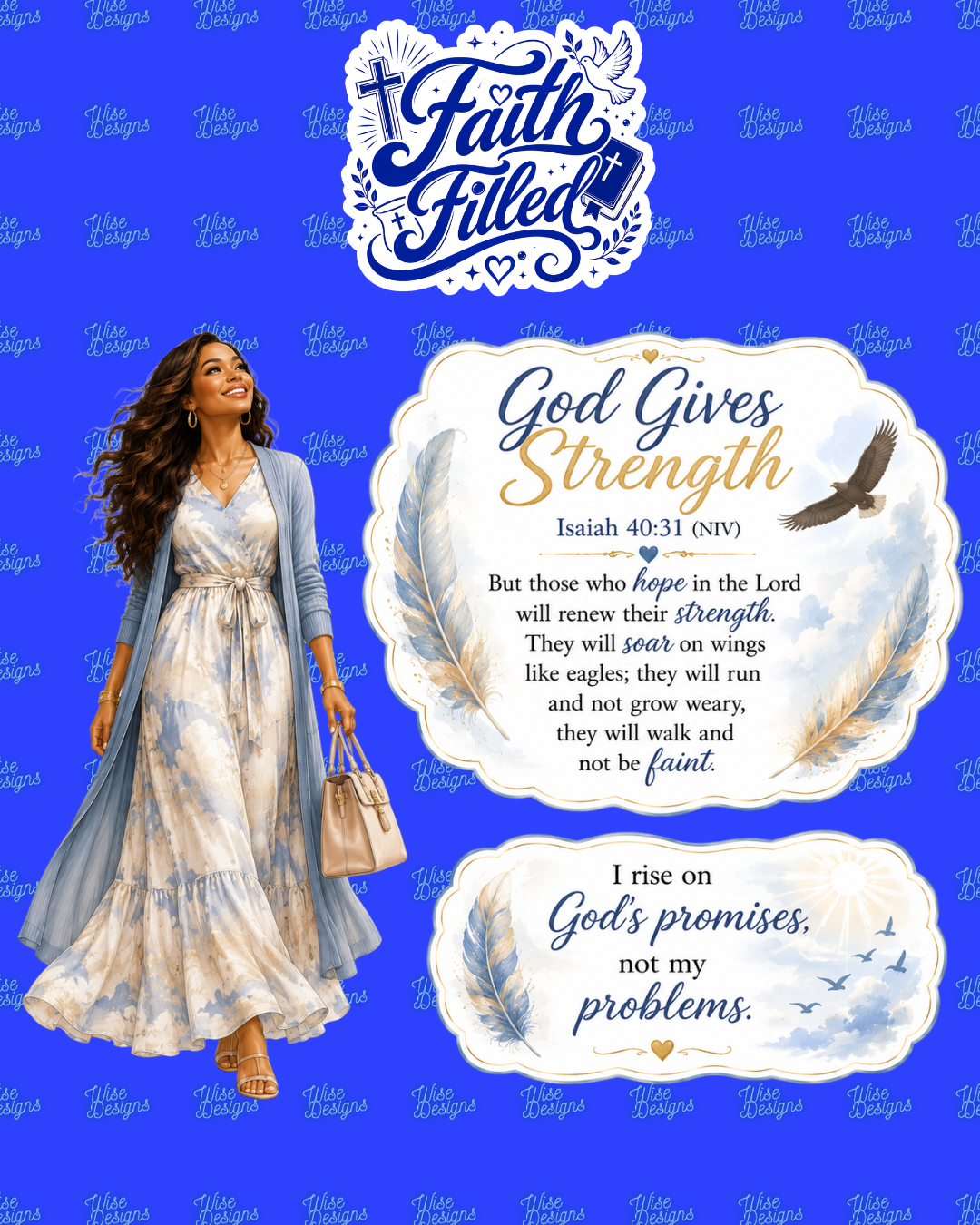 Faith Filled Vinyl Die Cut Stickers